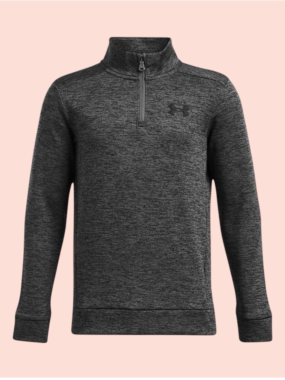 Under Armour Men's Dark Heather Gray 1/4 Zip Pullover
